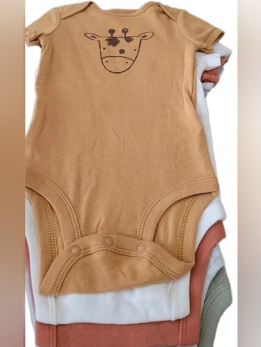 Carters Unisex Baby Short Sleeve Cotton Bodysuits 5 Pack  Sz 3 Month New Multico